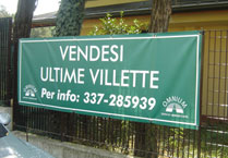 Striscione personalizzato per immobiliare